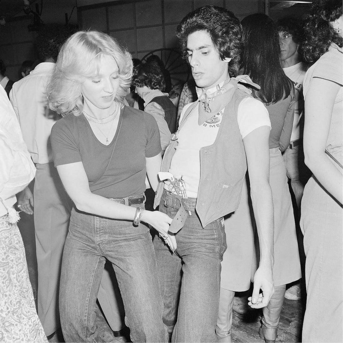 Dancing Hand-to-Crotch at a Hurrah Wild Wild West Party, New York, NY, March 1978<br>